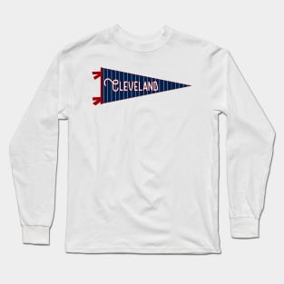 Cleveland Pinstripe Pennant Long Sleeve T-Shirt